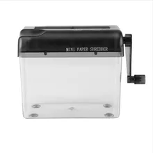 Портативный мини Шредер office и школьные принадлежности USB powered A6 бумаги раздел дробилки резки черный синий