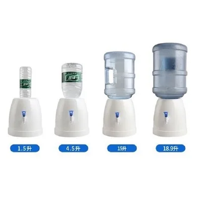 Mini Water Dispenser Desktop Drinking Fountains Machine Base Buckets Watering Bottle Holder Absorber Barrel Pump Faucet