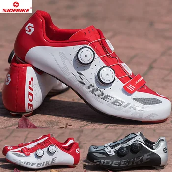 

Cycling Shoes Men Bike Shoes Mountain Road Superfine Fiber Outside MTB Breathable M350 Carbon Fiber Sole Non-slip Bicycle Shoes