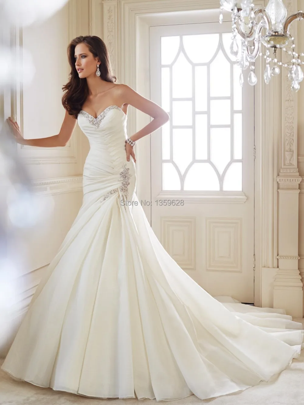Vintage Mermaid Wedding Dress 2017 Stunning Delicate Sweetheart Vintage Mermaid Wedding Dress 2017 Stunning Delicate Sweetheart Ruched Elongated Bodice Traditional Organza Wd 157 In Dresses From