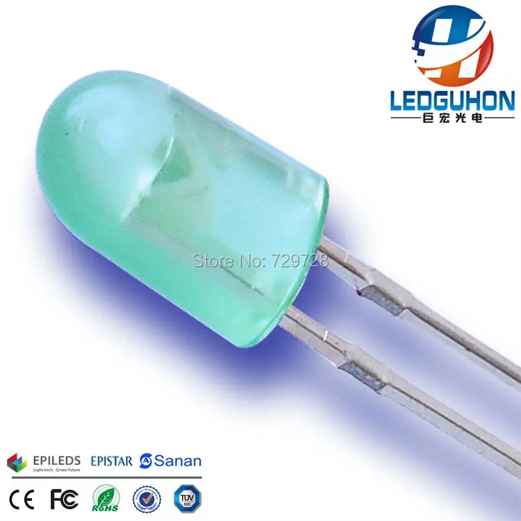 

5mm green oval led diodes used for led display