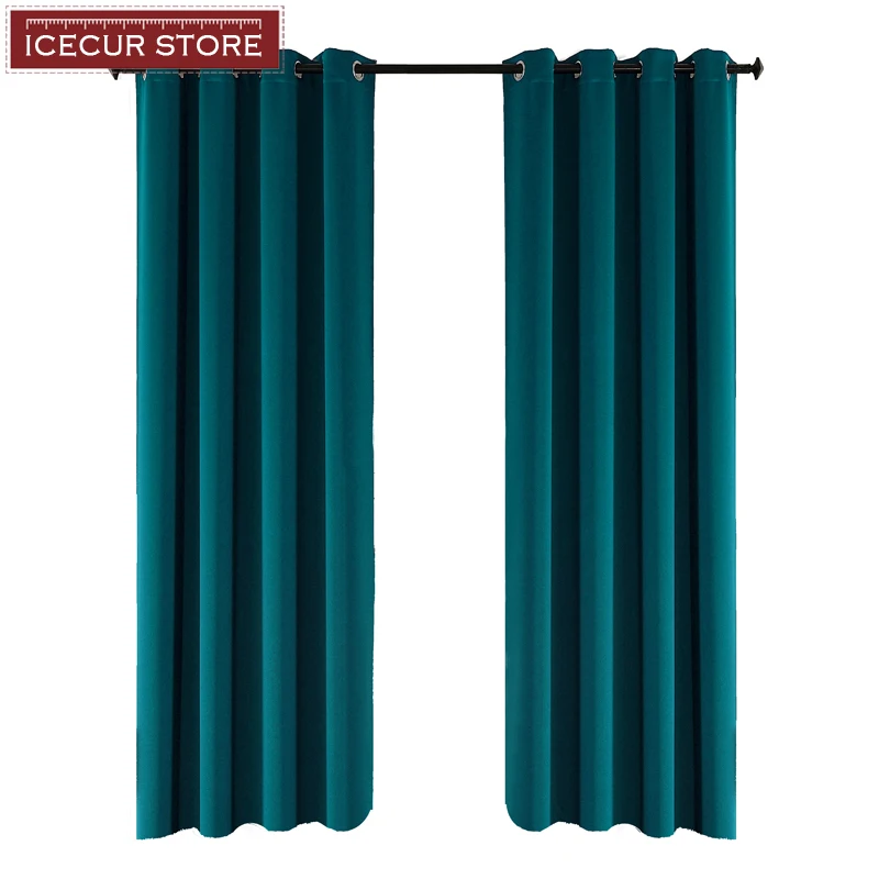 

ICECUR Thicken Fabric Blackout Curtains for Living Room Kitchen High Shading Modern Curtains for Bedroom Window Blinds Drapes