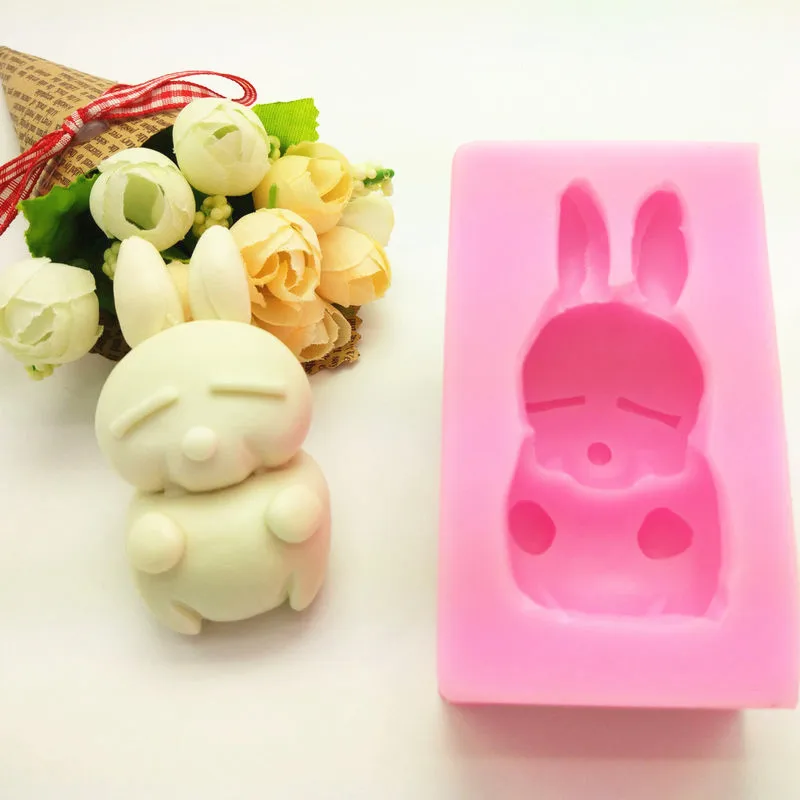 Buy Rabbit silicone form soap mold Cake handmade Craft