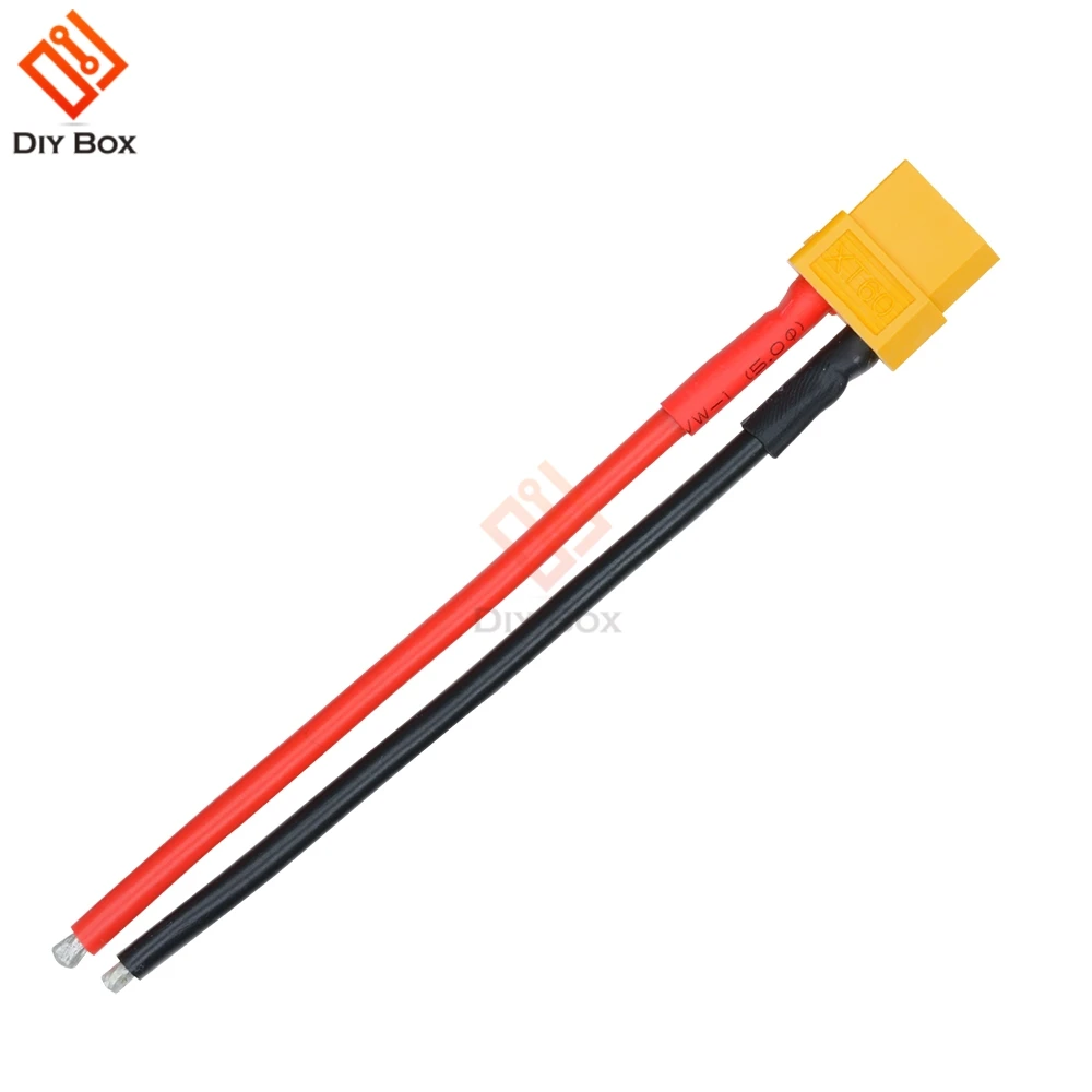 Гнездовой Разъем XT60 гнездовой разъем адаптер 14AWG 10 см 2 свинцовых провода для