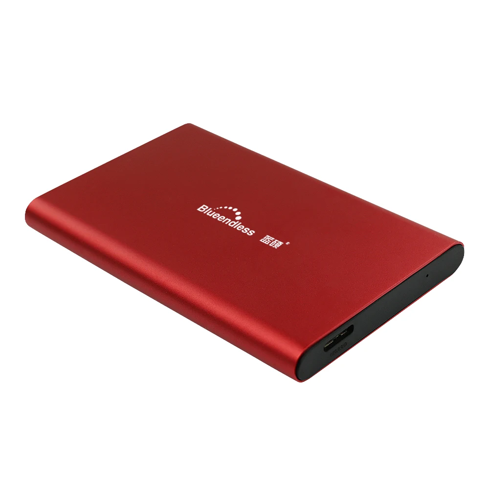 USB 3.0 External Hard Drive Aluminum hard case 2.5'' hard disks sata external 320G/500G/750G/1TB/2TB HDD for Laptop blueendless