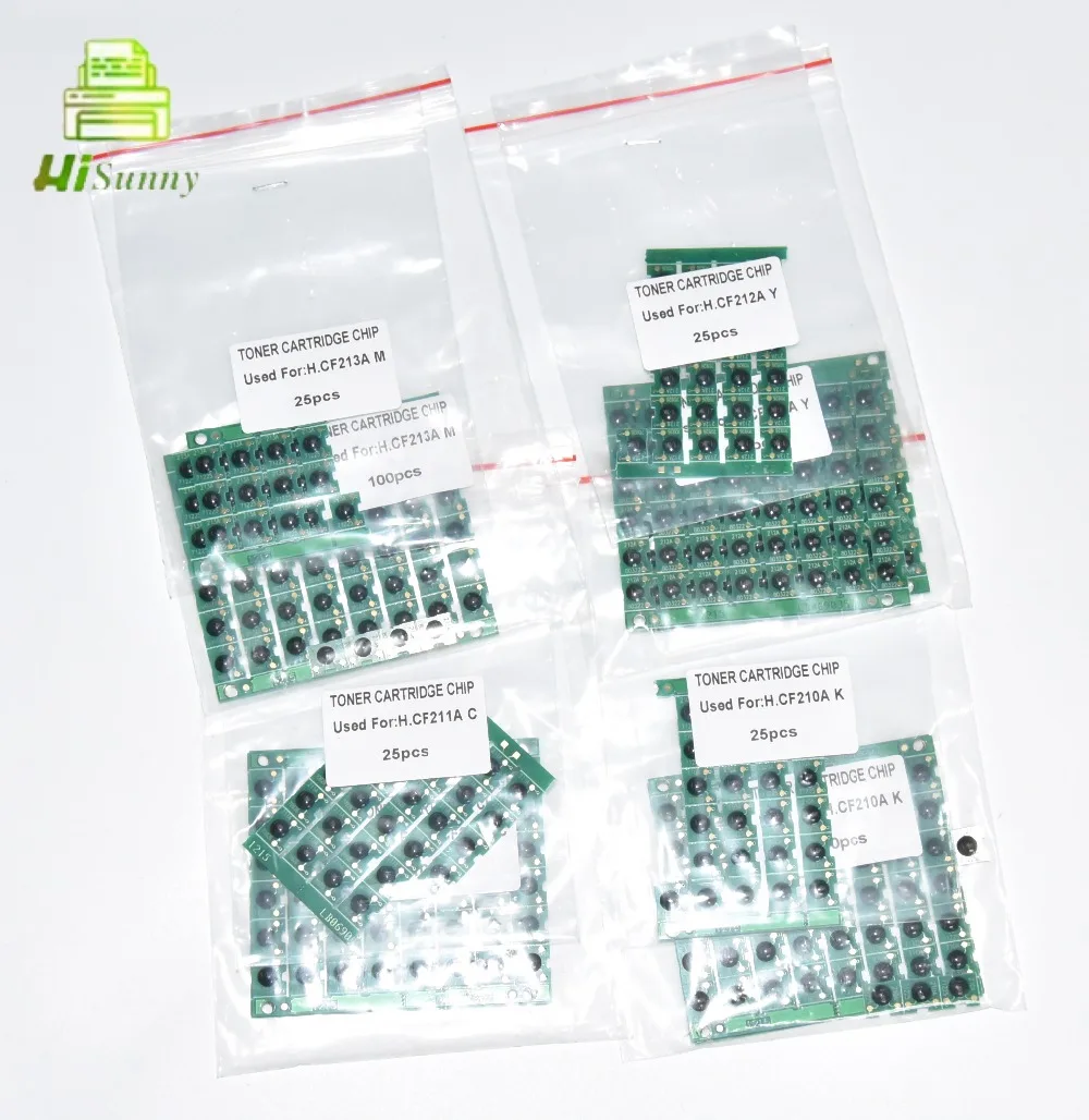 19.99usd for 100pcs 1.6K 1.8K CF210A CF211A CF213A CF212A 131A for HP LaserJet Pro 200 color MFP M276nw M251nw M276 M251 printer toner cartridge reset chip -3