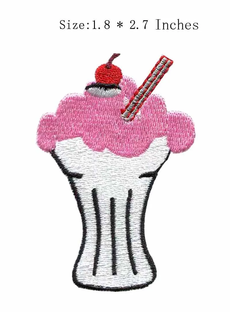 

The ice cream embroidery patch 1.8"wide /summer feeling /sewing /hot cout patch