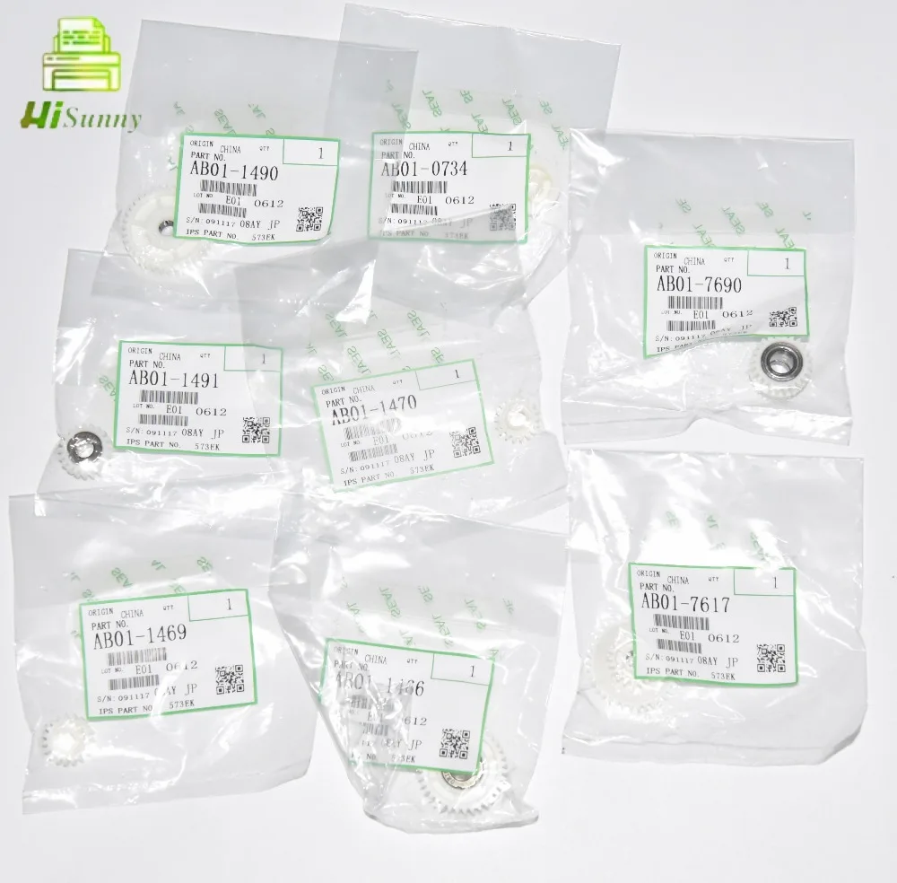 Kits de Engrenagem de Alimentação de Papel Ab01-7690 para Ricoh Aficio 1075 1060 2075 2060 2051 Mp7500 Mp8001 Ab01-1466 Ab01-1490 Ab01-0734 Ab01-7617 3 AB01-1466 AB01-1490 AB01-0734 AB01-7617 AB01-7690 para ricoh
