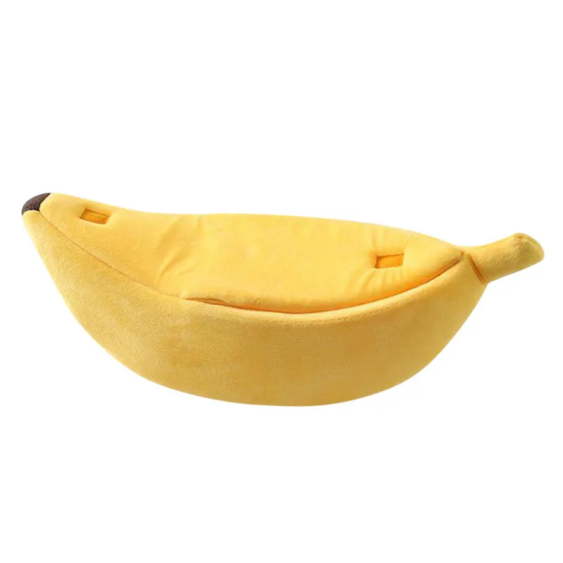Banana Peel Cat House Cute Looking Banana Bed for Cats Kittens Pet Dog Bed Mat for Small Dogs Soft Plush Padding Cushion 40FB03 (12)