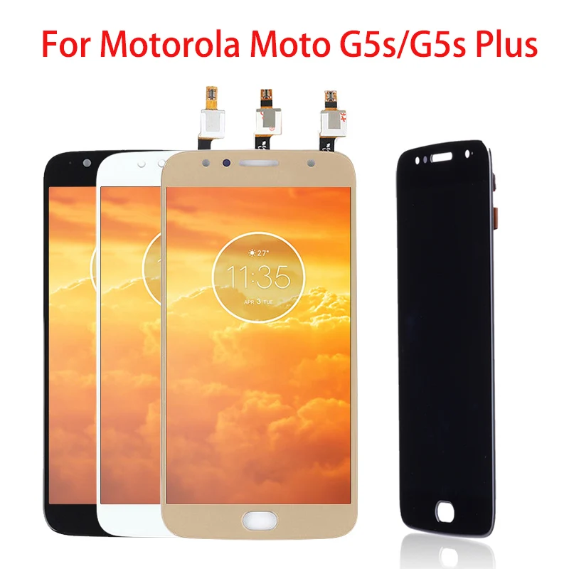 5 &quotЖК дисплей для Motorola Moto G5S Plus IPS сенсорный экран XT1802 XT1803 XT1805 XT1086 дигитайзер