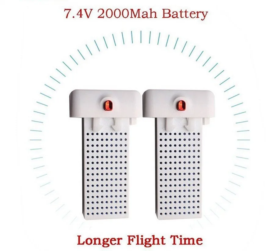 2PCS 7 4V 2000mAh lipo battery for syma X8SW X8SC RC Quadcopter drone Lithium Battery Quadcopter