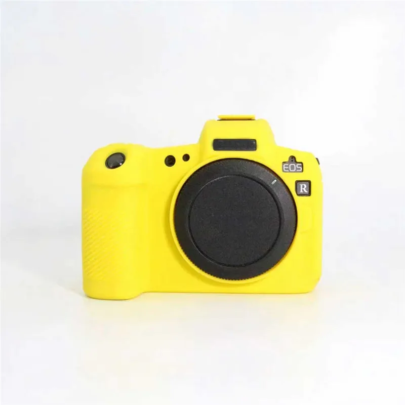 Мягкий силиконовый резиновый чехол для камеры Canon EOSR, защитный чехол для тела, кожный чехол для Canon EOS R - Цвет: yellow