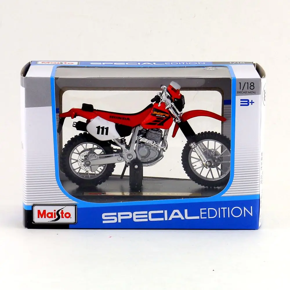 Maisto/1:18 весы/литая модель мотоцикла Игрушка/Honda XR400R Суперкросс модель/нежный подарок или игрушка/воротник/для детей