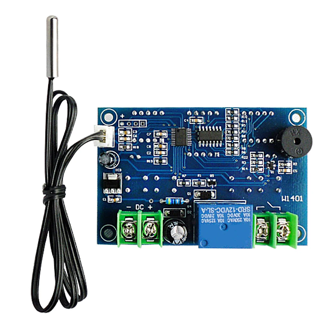 Интеллектуальный цифровой термостат регулятор температуры DC 12 В регулятор с датчиком NTC W1401