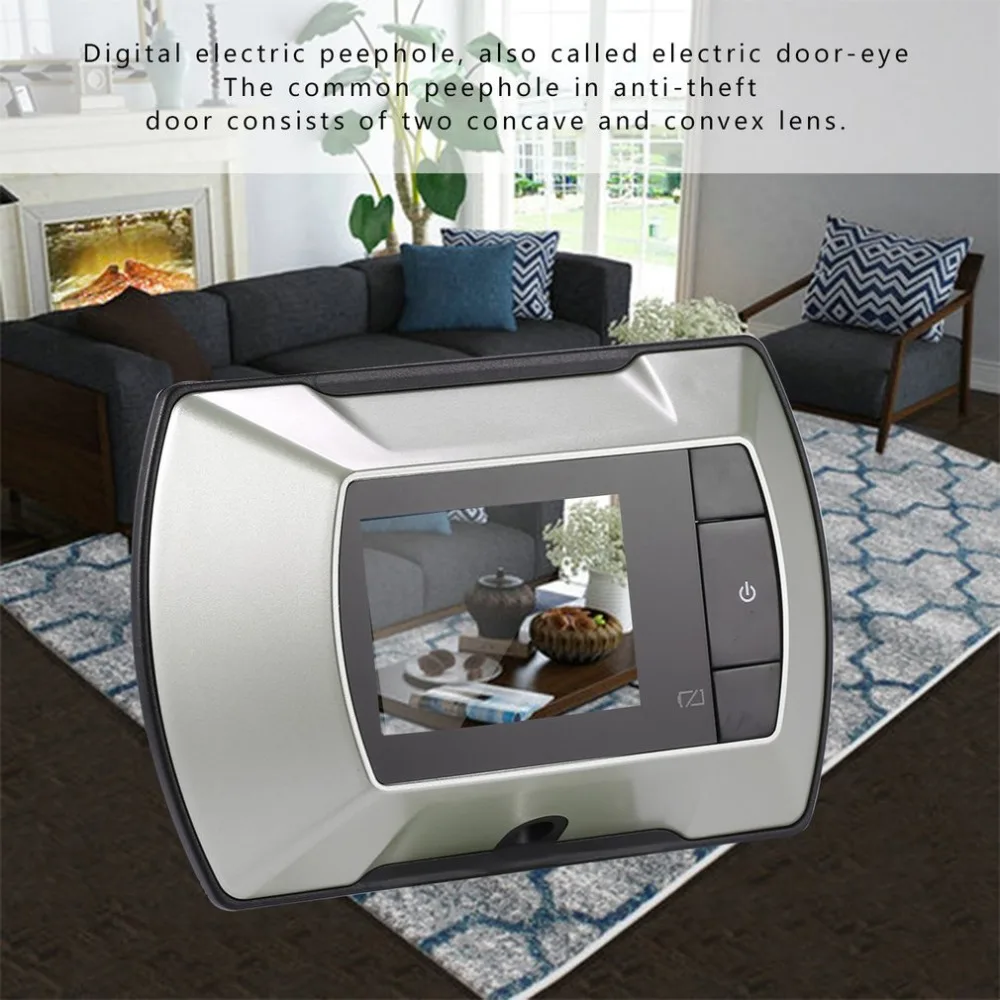 

Monitor Door Peephole Peep Hole High Resolution 2.4 inch LCD Visual Wireless Viewer Indoor Monitor Outdoor Video Camera DIY