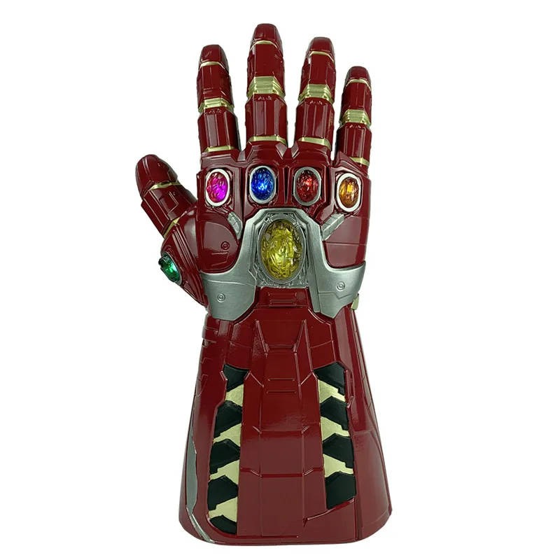 1:1 LED Light Thanos Gauntlet War перчатки для косплея костюм Хэллоуина|Игровые фигурки и