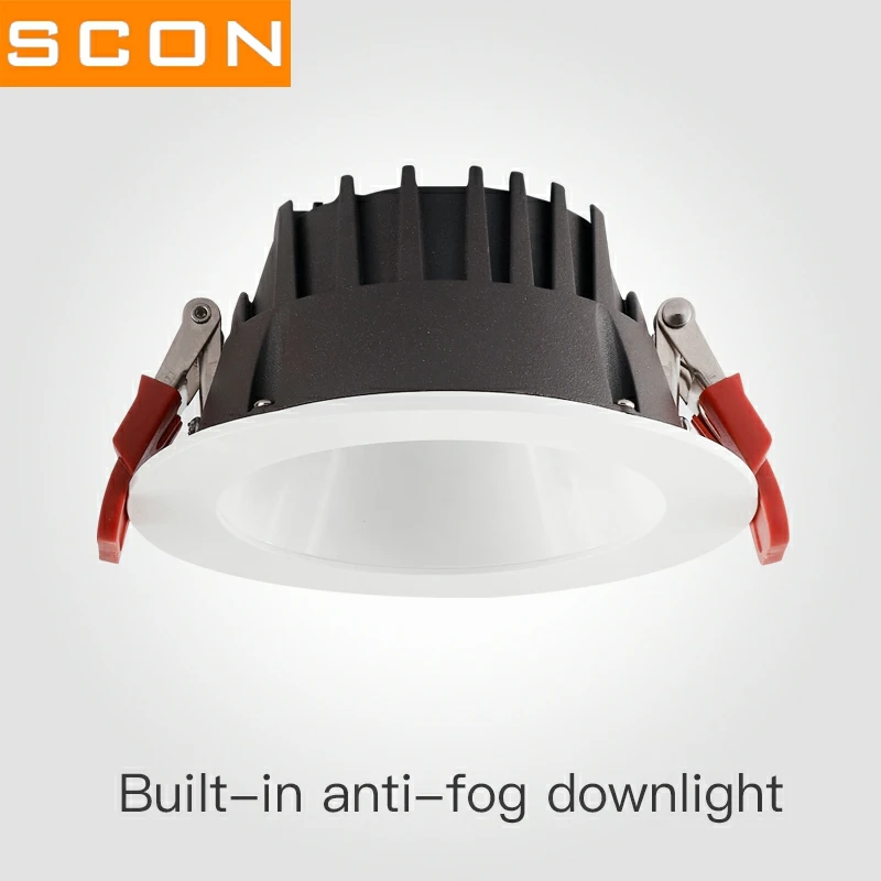 SCON AC110-240V 5 Вт Светодиодный антизапотевающий светильник Ra> 93 CREE встроенный потолочный светильник 4000 к офис 90 градусов натуральный внутренний светильник 400lm