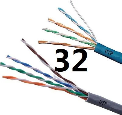 

XIWANG 32# Fasdga Shielded FTP Lan Cable UTP RJ 45 Network for TV PS4 Cat5 Compatible Patch Cord