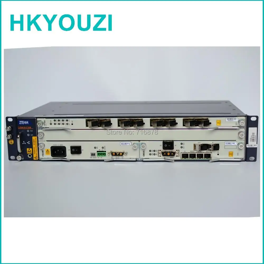 В наличии ZXA10 C320 OLT AC + 1 шт. GTGO SMXA/1 карта * с 4 портами 1G uplink PRAM DC power 8 SFPs|zxa10 c320|olt c320 |