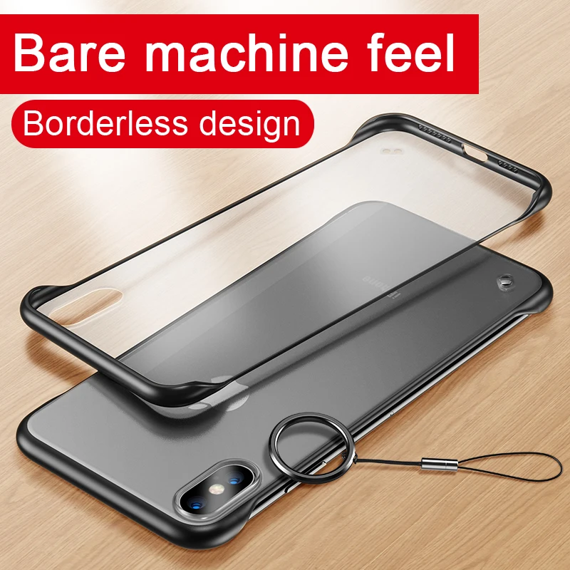 Бескаркасный чехол для iPhone 11 pro Max силиконовый матовый прозрачный 8 Plus Xs Max/7/6S/Xs/Xr |
