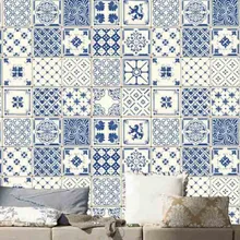

20 Pcs/Set European Style 3D Simulation Wall Stickers Waterproof DIY PVC Home Decoration Bathroom Kitchen Wallpaper