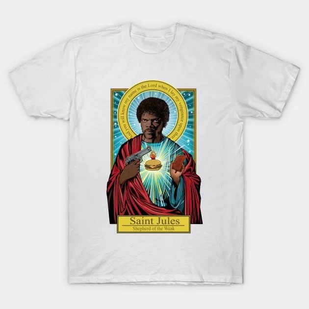New 2018 Fashion Summer Style Brand Pulp Fiction T Shirt Saint jules T