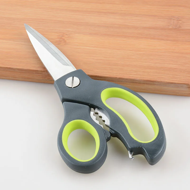 

Free Shipping HMEDI Stainless Steel Kitchen Chicken Bone Scissors Clip Meat Bone Seafood Multi-use Scissors Bottle Nut Openers