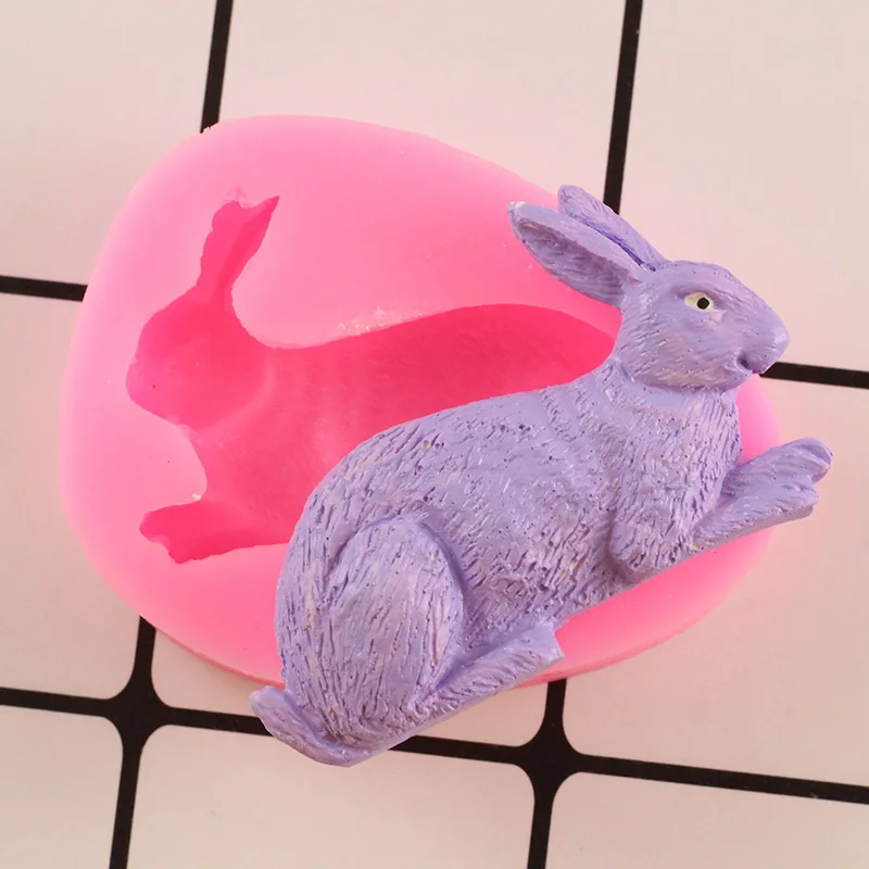 Buy Craft Rabbit Easter Silicone Mold Resin Clay Soap