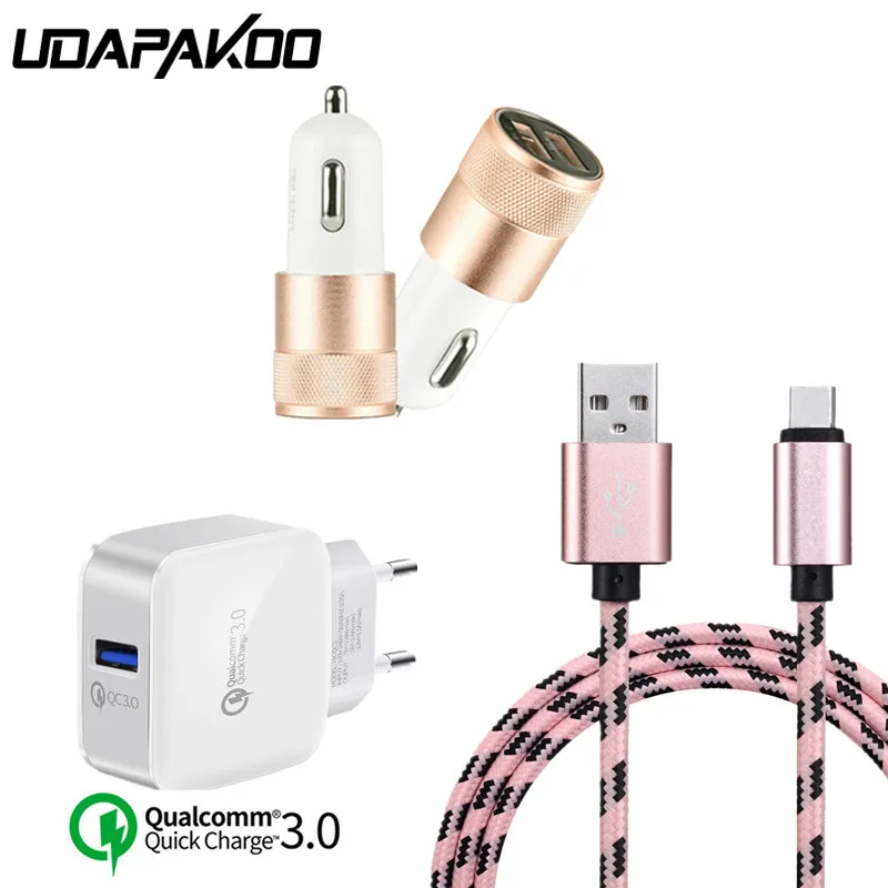 Usb Type C и автомобильное зарядное устройство Chrger & QC3.0 для Samsung Galaxy S8 S9 Plus Xiaomi Mi8 se oneplus