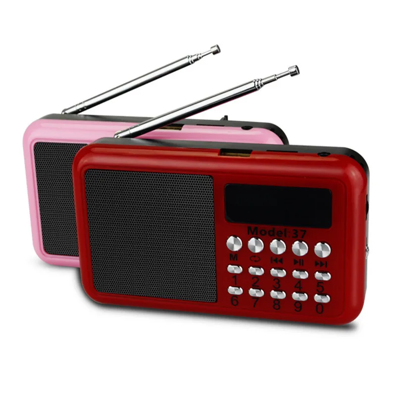 Ретро портативный цифровой FM радио Спорт на открытом воздухе мини приемник