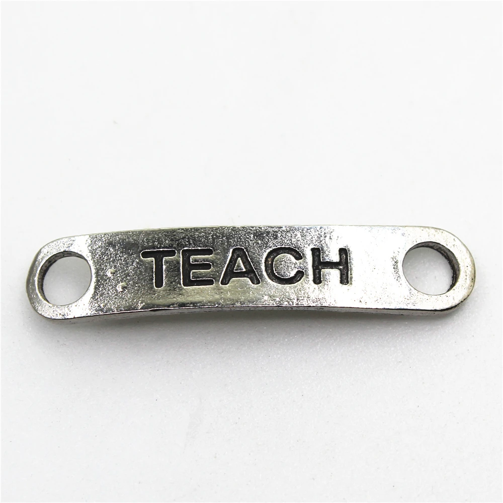 Hot selling 30pcs/lot Silver Teach charm dangle lobster clasp charms DIY bracelets Bangles 