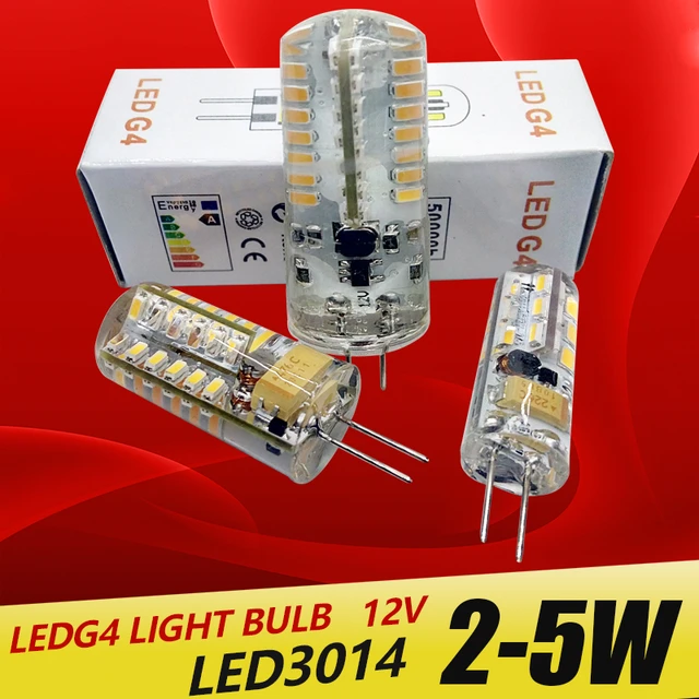 10X G4 Led Chip COB Bulb Light 3W 12V Warm White SMD 24Leds Lamp