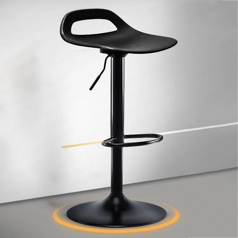 Европейский поворотный стул бар назад Парикмахерская Регулировка простой передний стол Рабочий стул Лифт вращающийся Мода Красота высокий стул
