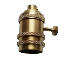 LEDream hot sale wholesale Loft Vintage Retro Edison socket holder E27/UL/110V/220V knob switch Brass Lamp Base LED edison bulb LEDream hot sale wholesale Loft Vintage Retro Edison socket holder E27/UL/110V/220V knob switch Brass Lamp Base LED edison bulb
