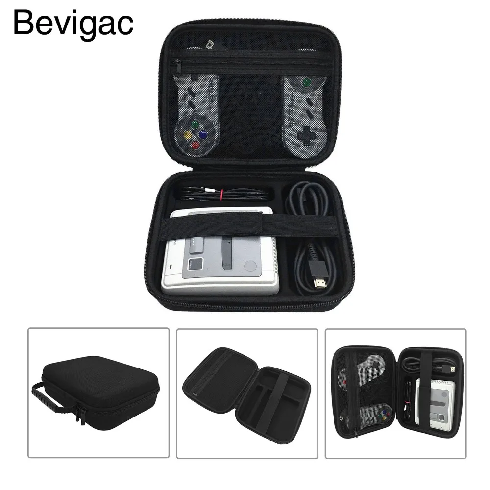 

Bevigac Hard Shell Protective Storage Travel Hand Bag Case for Nintendo SNES Classic Mini Super Famicom Console Controller Cable