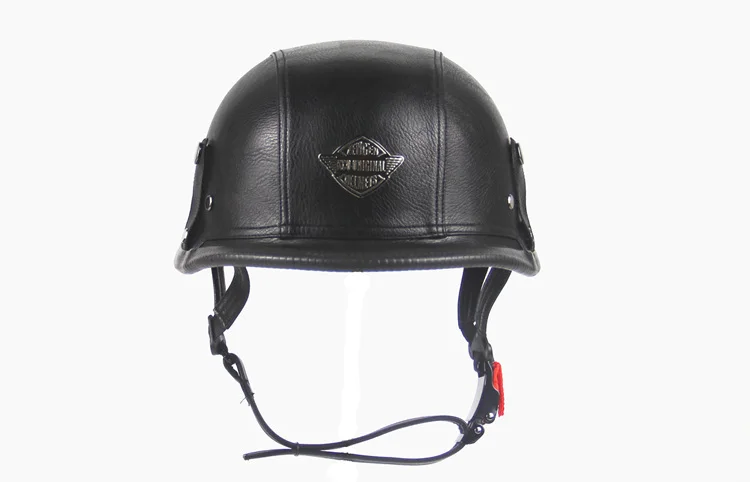 Кожаные шлемы для взрослых, мотоциклетный Ретро шлем, мотоциклетный шлем принца, немецкий шлем, винтажный мотоциклетный мото