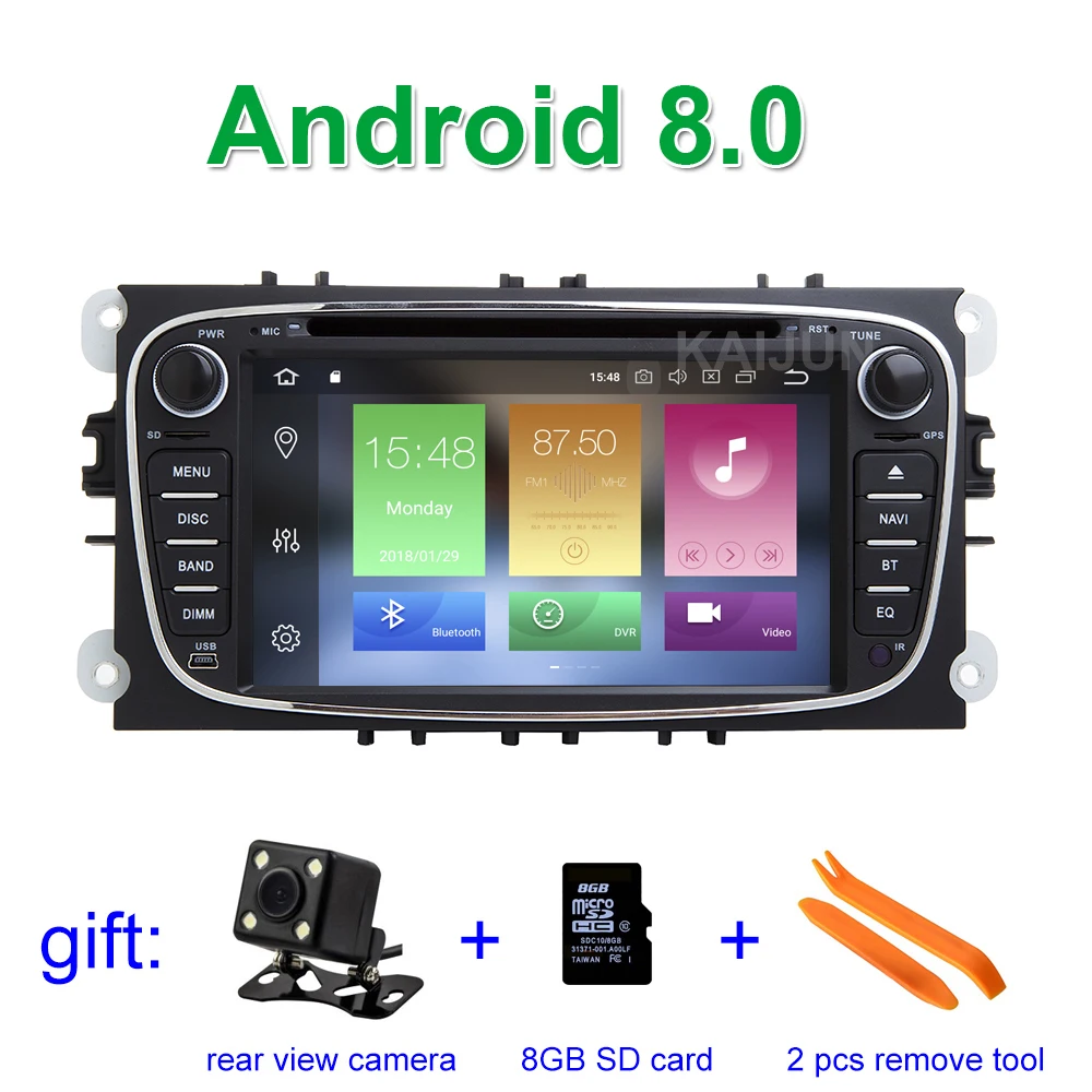 

Android 8.0 Car DVD Multimedia Player GPS for Ford Mondeo Focus S/C Max Galaxy Kuga with WiFi Radio BT