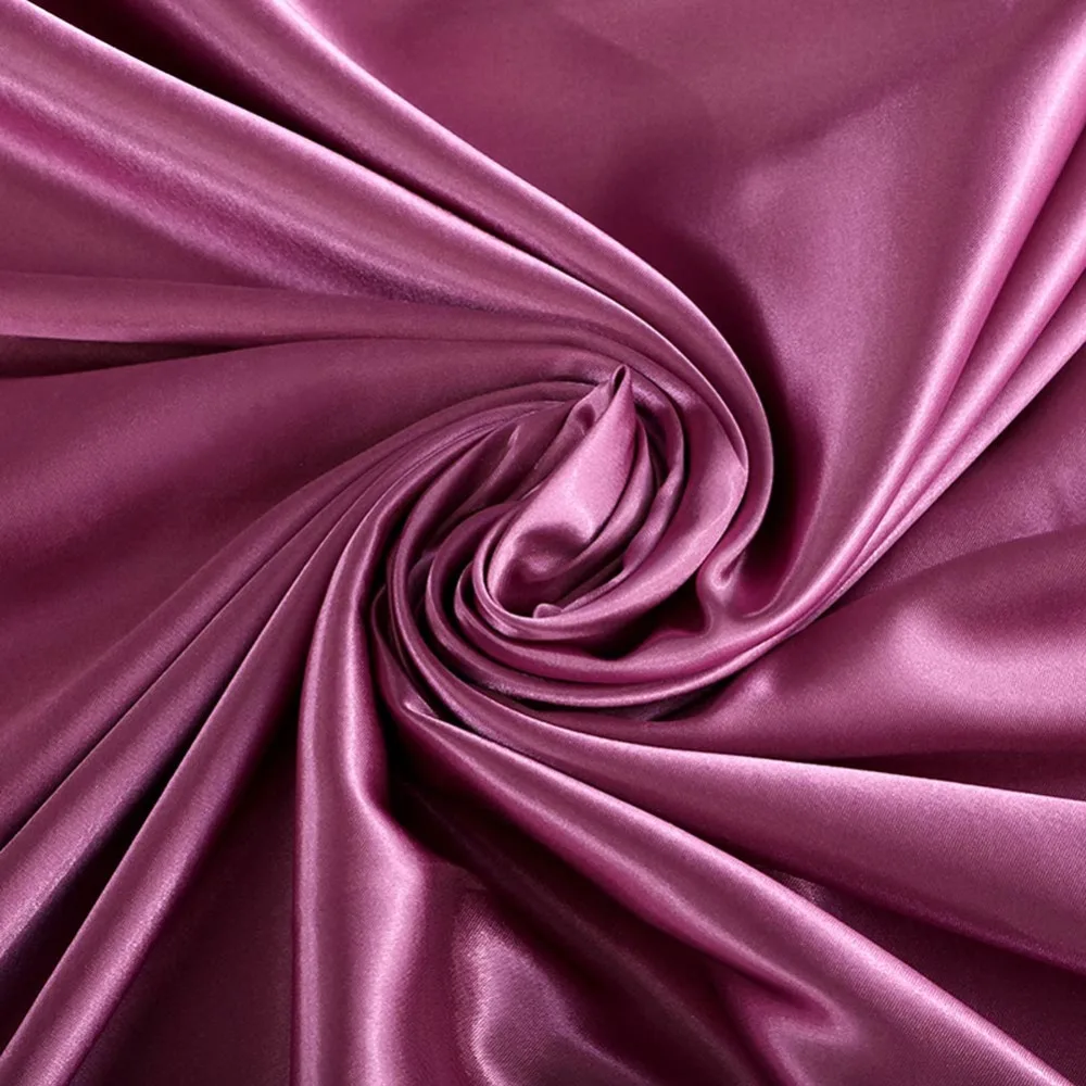 Европейский серебристый Шелковая Шаль атласная ткань одеяло из микрофибры Обложка Установить 3/4 шт Twin queen King Размеры Bedlinens наволочки