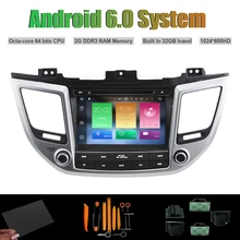 Android 6.0 Octa-core DVD PLAYER DO CARRO para HYUNDAI iX35 TUCSON 2015-2016 Car Radio RDS WIFI 2G RAM 32 GB Inand Flash (sem Canbus)