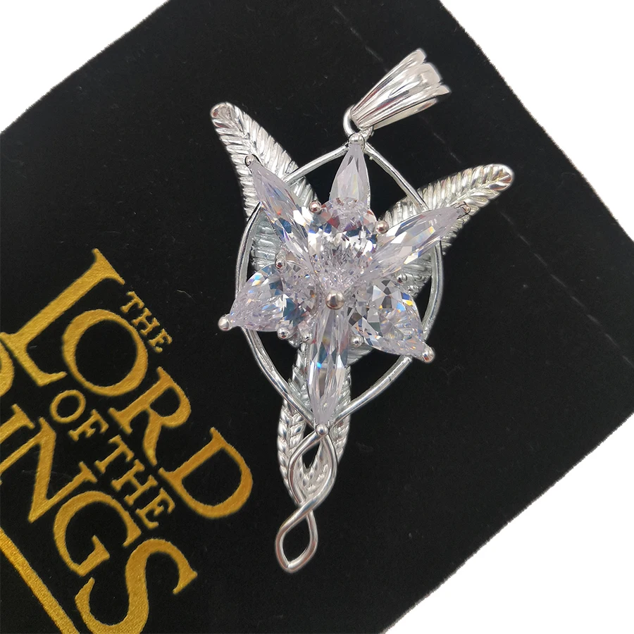 Высококачественное серебряное ожерелье LOTR S925 с подвеской Arwen Evenstar подарок на