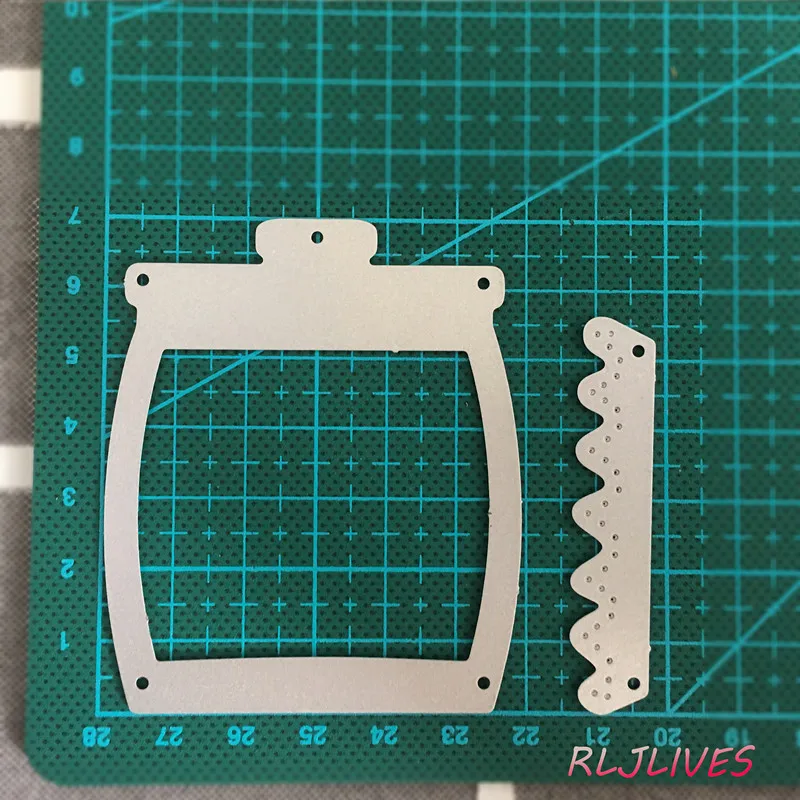 Стеклянные банки с рамкой металлические трафареты для пресс-формы для DIY Скрапбукинг штамп/фото украшение для альбома тиснение бумажные карточки ручной работы