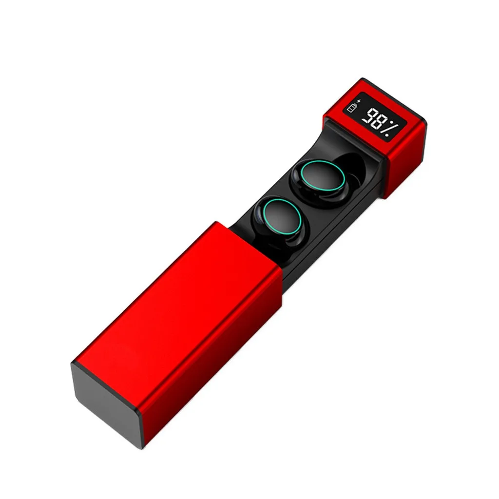 X8 Touch control TWS Bluetooth 5,0 наушники мини Близнецы Беспроводные стереонаушники с микрофоном IPX7 водонепроницаемые наушники - Цвет: RD
