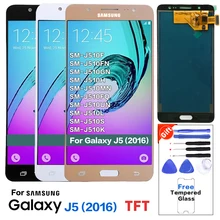 Для samsung Galaxy J510 J510FN J510F J510G J510Y J510M Дисплей Сенсорный экран дигитайзер в сборе для samsung J5 ЖК-дисплей Экран