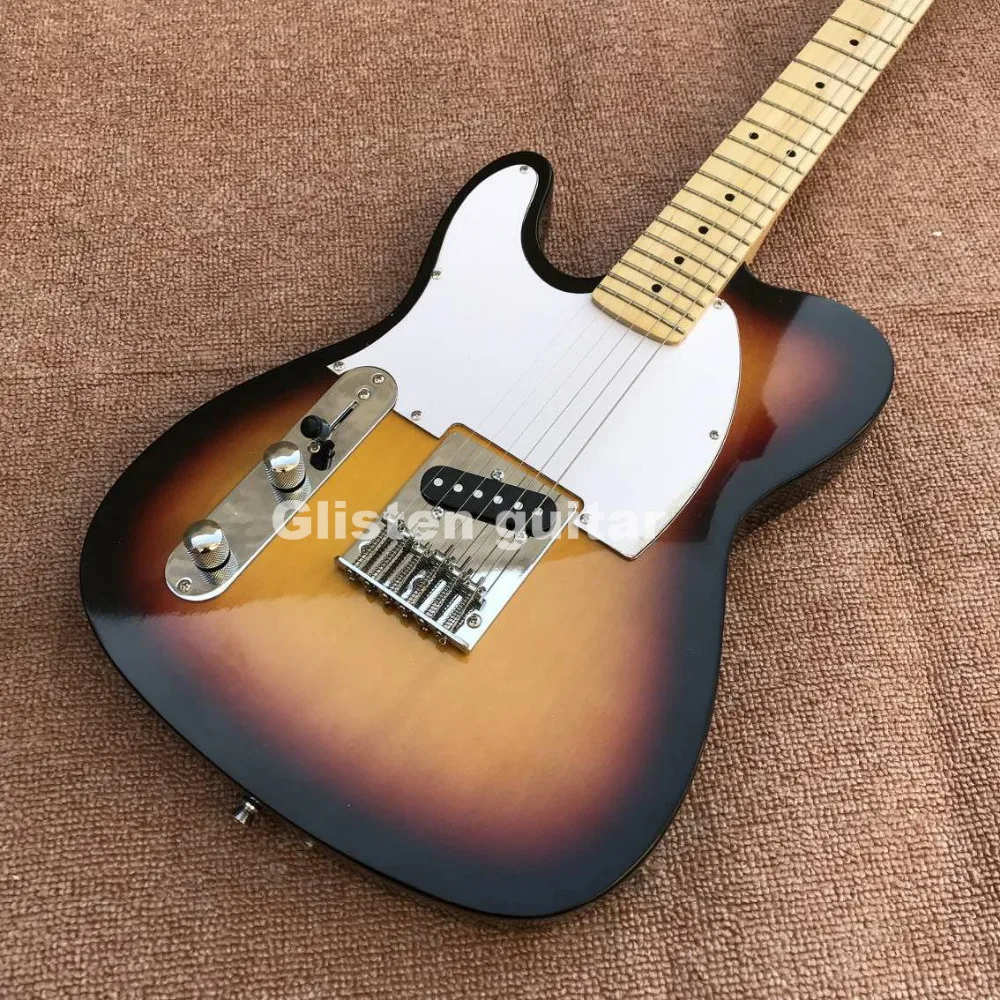 

Left handed TL sunburst electric guitar, custom guitarra