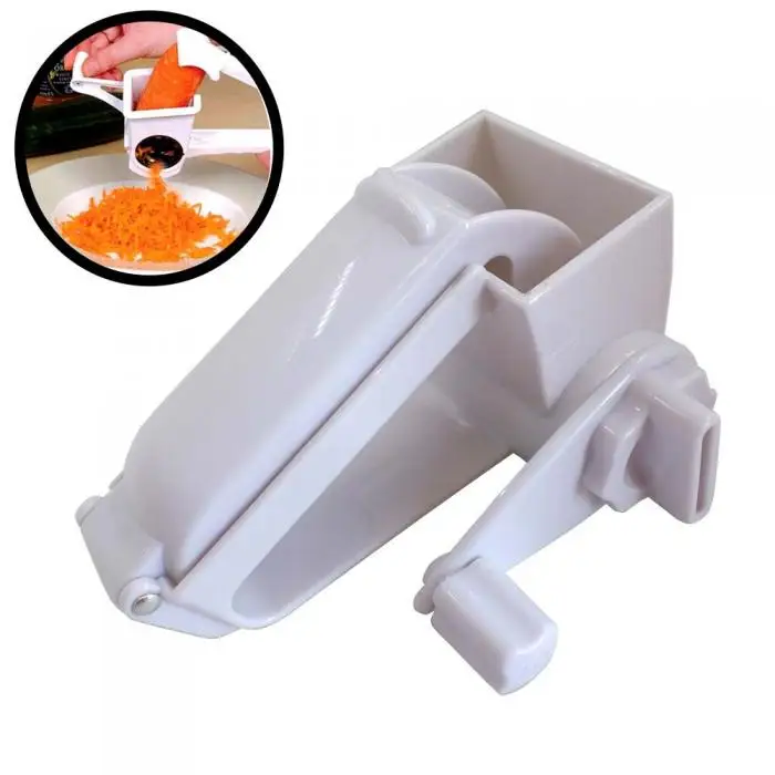 Multi-function Hand Rotating Cheese Grater Rotary Ginger Slicer Graters Kitchen Gadget 899