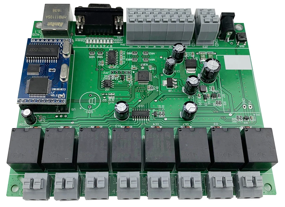 8-канальный сетевой видеорегистратор Ethernet триггерный релейный модуль с GPIO локальной сети Wan RJ45 RS232 TCP IP программы макетная плата "сделай сам" умный дом