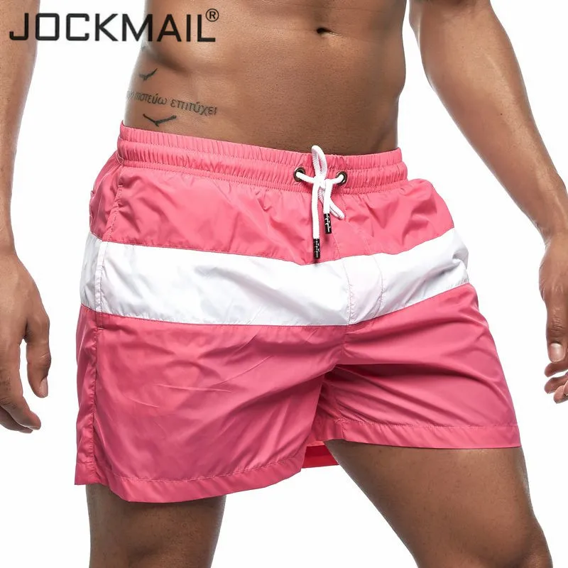 

JOCKMAIL Men's Board Shorts Patchwork New Summer Holiday Beach Surf Swimming Trunks Male Sport Athletic Running Gym Shorts