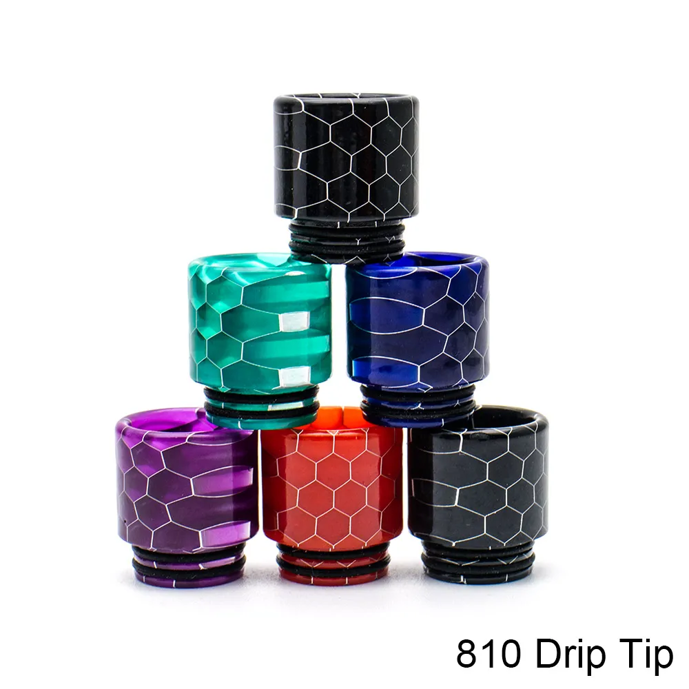 

A-touch Long/Short Drip Tip 810 Snake Resin Vaper for TFV8 Atomizer RDA RTA RDTA Vaporizador Mod Vape Accessories Mouthpiece