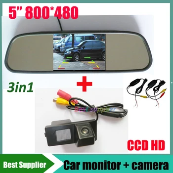 

CCD car rear view parking camera for Ssangyong Kyron Rexton Korando Actyon backup reverse camera with car monitor mirror TFT LCD