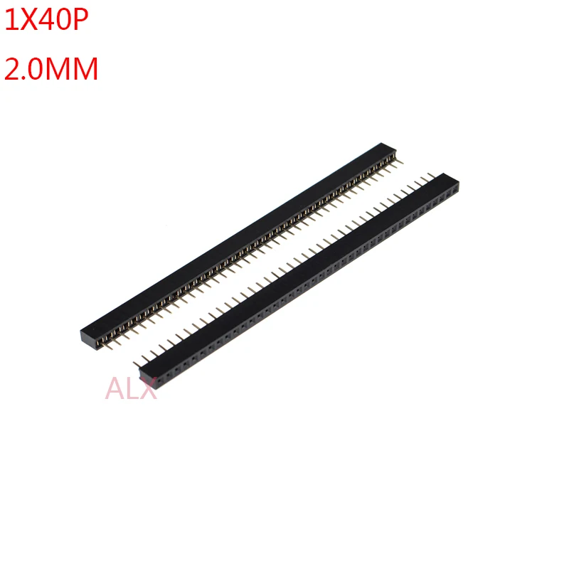 

10PCS 1X40 PIN Single Row Straight FEMALE PIN HEADER 2.0MM PITCH Strip Connector Socket 1*40 40p 40PIN 40 PIN FOR PCB BOARD